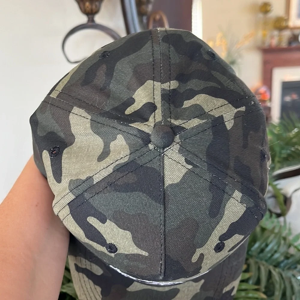 Brand New True Religion Camo Buddha Adjustable Snap Baseball Cap Embroidered Hat